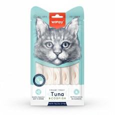 Wanpy Creamy Cat Treat Tuna & Cod Fish 70g